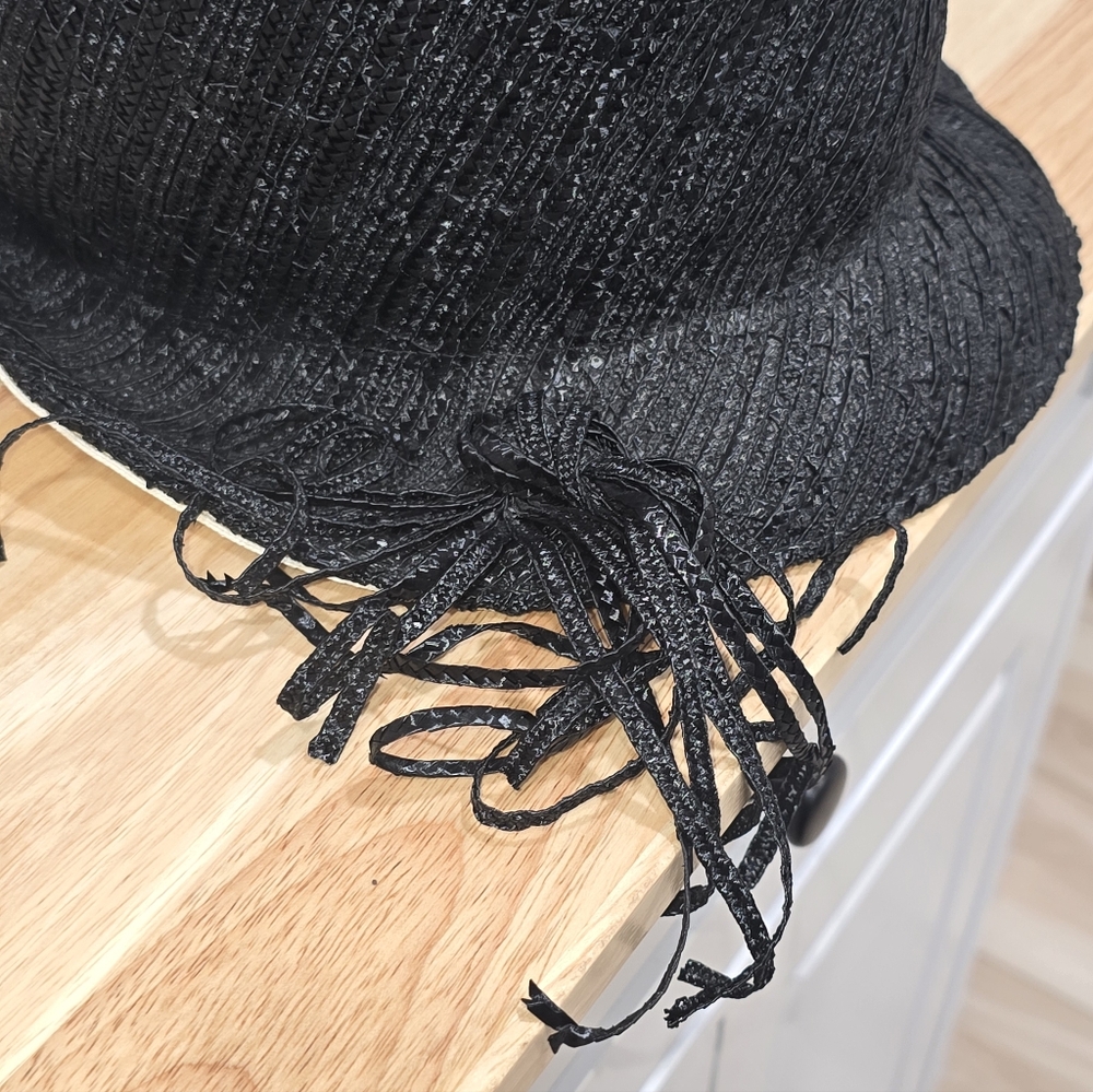 Vintage 1960s Yves Saint Laurent Paris - New York Woven/Straw Statement Hat - Picture 7 of 12